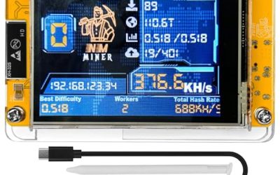 Bitcoin Miner NerdMiner V2 NMMiner ESP-WROOM-32 ESP32 Development Board 2.8 inch Smart Display Lucky Miner Hashrate Module 414KH/s Crypto Solo Lottery Miner
