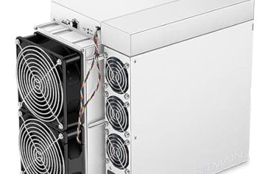 BITMAIN Antminer S19 90TH/S Bitcoin ASIC Miner(34J/T, 220V, 3105W, SHA256 Algorithm), High Hashrate/High Efficiency Air-Cooling Home Mining Machine for BTC/BCH/BSV w/Power Supply