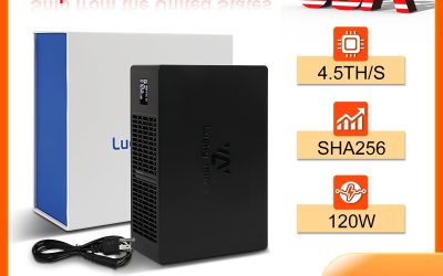 Lucky Miner LV08 4.5Th/S SHA-256 Bitcoin BTC Miner WIFI Solo Mining Lotto Device
