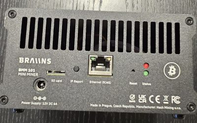 Braiins Mini Miner BMM-101 U.S. Plug – Open Box (Excellent Condition)