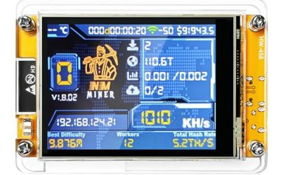 Heltec Bitcoin Lottery Miner NerdMiner V2 ESP32 Solo Miner with 2.8” Low Power Smart Display Crypto Miner 1030KH/s BTC Solo Miner