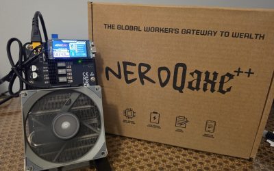 New NerdQaxe++ Rev6 Bitcoin Miner with PSU US STOCK! BENCH TESTED 6TH/S