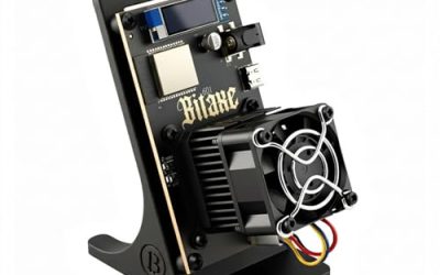 STARMINER Bitaxe Gamma 601 Bitcoin Miner 1.2TH/s ASIC BM1370 Chip Solo Lottery BTC Miner 18W Low Power Consumption and OLED Display for Home Mining Black