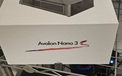 Canaan Avalon Nano 3S Bitcoin Miner 6 TH/s + power supply (Black)
