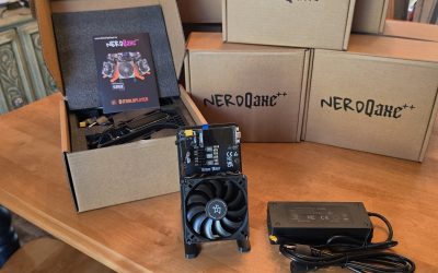 New NerdQaxe++ Rev6 Bitcoin Miner with PSU US STOCK! BENCH TESTED 6TH/S