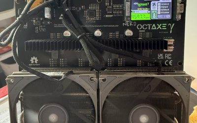 NerdMiner Octaxe  9.6TH Bitcoin miner
