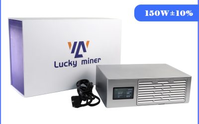 Lucky Miner LV08 Pro 7Th/S 150W Bitcoin BTC Miner WIFI SHA-256 Solo Mining Lotto