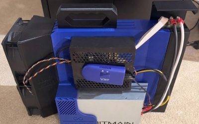 Bitman Antminer S19 Bitcoin Home Miner 28TH/s | 700W 24 J/TH | WiFi | Blue Body