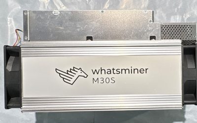 Whatsminer M30S ASIC Bitcoin Miner SHA-256 w/ WhatsPower P221B PSU, MPN