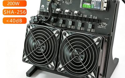 12TH/s Bitcoin Miner 200W Silent Home ASIC Miner SHA256  Desktop Mining Machine