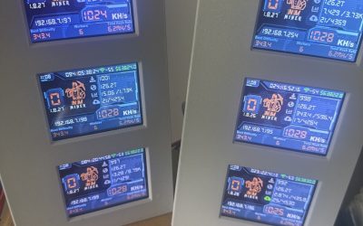 6x NM Bitcoin Solo Miners Bundle Ready to Mine Fully Tested 3d Printed Stand