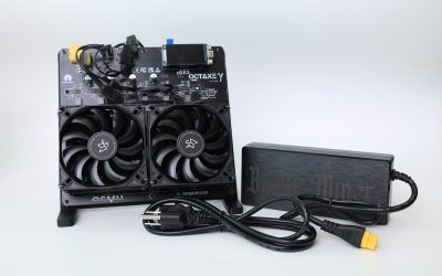 PREMIUM NERDOCTAXE 12 TH/s BITCOIN MINER Serious SHA-256 Hash Power Black Stand