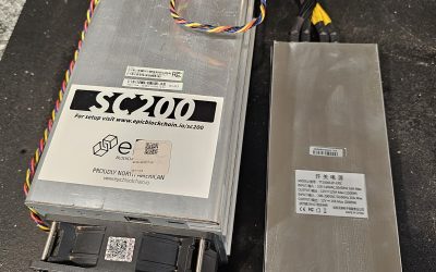 ePIC SC200 ASIC Miner Blake2b 2.2TH/s WITH POWER A SUPPLY!!! 100 AVAILABLE