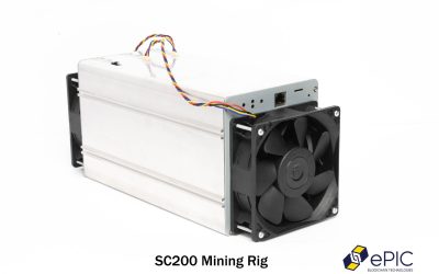 ePIC SC200 ASIC Miner Blake2b 2.2TH/s. Mines new BTCB2 blockchain fork. (No PSU)