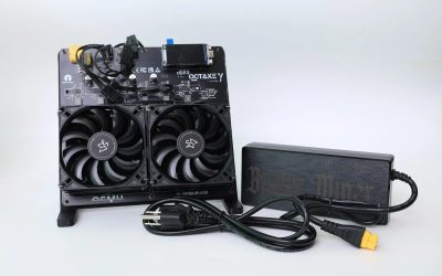 PREMIUM NERDOCTAXE 12 TH/s BITCOIN MINER Serious SHA-256 Hash Power Black Stand